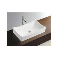 Opzetwastafel Wiesbaden Slide Keramiek 54x34cm Zonder Overloop Wit - thumbnail