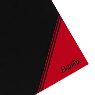 Notitieboek bantex zwart/rood a4 lijn 70gr 96vel | 6 stuks