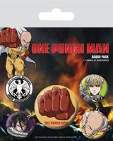 One Punch Man Pin-Back Buttons 5-Pack Destructive - thumbnail