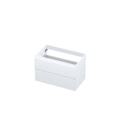 INK - Onderkast 2 Laden Greeploos Gelakt - 800x450x520 Mm - Mat Wit