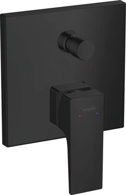 Hansgrohe Metropol ééngreeps badmengkraan afbouwdeel met rechte greep, mat zwart