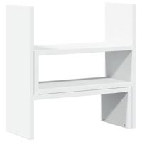 VidaXL Bureau organiser 40x17x41 cm bewerkt hout wit - thumbnail