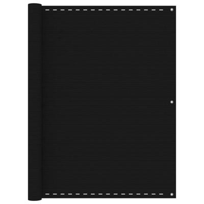 VidaXL Balkonscherm 120x300 cm hdpe zwart