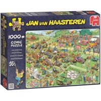 Jumbo legpuzzel Jan van Haasteren Grasmaaierrace 1000 stukjes - thumbnail