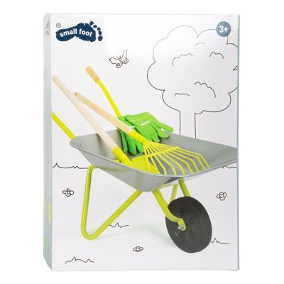 Small Foot - metalen kruiwagen met tuingereedschap, 5dlg. Small Foot - metalen kruiwagen met tuingereedschap, 5dlg.