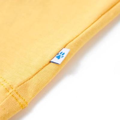 Kindershirt apenprint 116 lichtokerkleurig Kindershirt apenprint 116 lichtokerkleurig