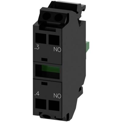 Siemens 3SU1400-1AA10-3BA0 Contactmodule Voor frontbevestiging 1x NO Contact element 500 V 1 stuk(s)