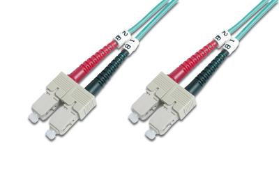 ACT RL3701 Glasvezel Patchkabel Duplex LSZH - SC/SC 50/125µm OM4 - 1 meter - thumbnail