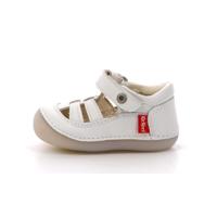 Leren baby sandalen Sushy Originel Softers KICKERS® wit - thumbnail