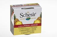 SCHESIR Chicken with pineapple in jelly - natvoer voor honden - 150g - thumbnail