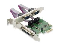 Conceptronic SPC01G 1 + 2 poorten Seriële/parallelle interfacekaart PCI-Express, Parallel (IEEE 1284), Serieel (9-pol.) PCIe - thumbnail