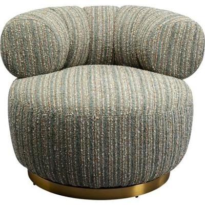 Kare Draaibare Fauteuil Couture Stripes Blue