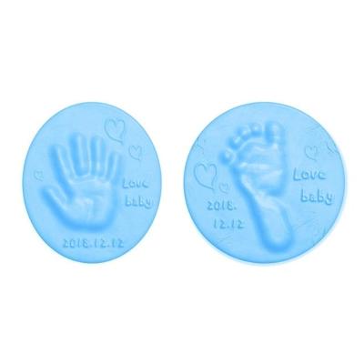 3 PC'S Baby Care Air Dry zachte klei baby hand en voet Inkpad (blauw)