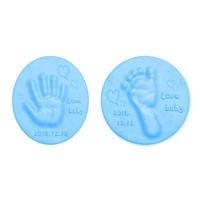 3 PC'S Baby Care Air Dry zachte klei baby hand en voet Inkpad (blauw) - thumbnail