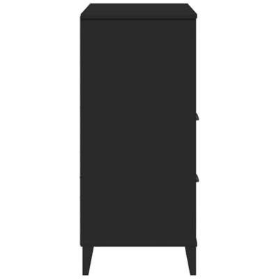 Boekenkast VIKEN 80x40x90 cm bewerkt hout zwart