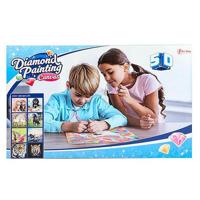 Toi-Toys Diamond painting op gespannen canvas 30x30cm verschillende kleuren - thumbnail