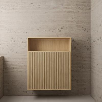 Zwevende Kast Gliss Design Timotheus 100x120x30 CM Castle Brown