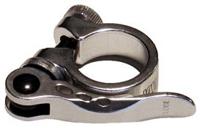 VWP zadelpenklem snelspanner 28,6mm zilver - thumbnail