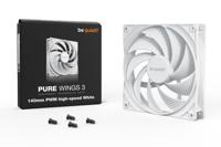 Be Quiet! pure wings 3 pwm high-speed case fan (wit, 140 x 140 x 25 mm) - thumbnail