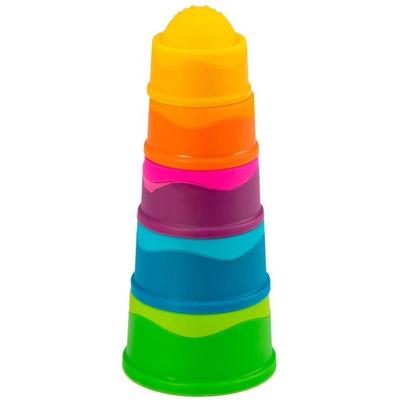 Fat Brain Toys stapeltoren junior 25 cm 5 delig Fat Brain Toys stapeltoren junior 25 cm 5 delig