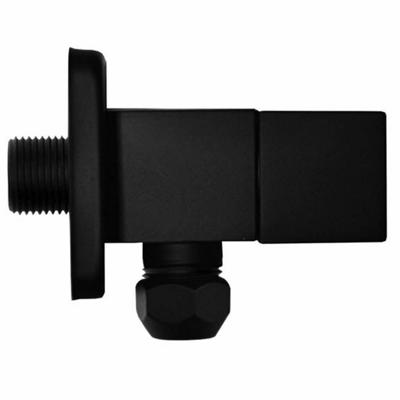 BWS Hoekstopkraan Mika Square 3/8"x10 Inclusief Rozet Mat Zwart BWS Hoekstopkraan Mika Square 3/8"x10 Inclusief Rozet Mat Zwart