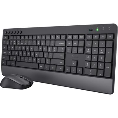 Trust Trezo toetsenbord Inclusief muis Universeel RF Draadloos QWERTY Amerikaans Engels Zwart Trust Trezo toetsenbord Inclusief muis Universeel RF Draadloos QWERTY Amerikaans Engels Zwart