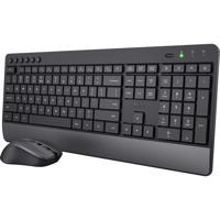Trust Trezo toetsenbord Inclusief muis Universeel RF Draadloos QWERTY Amerikaans Engels Zwart - thumbnail