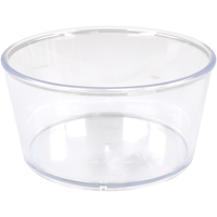 Ornamin Schaal | reusable | onbreekbaar | sAN | rond | 600ml | 70mm | ∅140mm | glashelder | 10 stuks - thumbnail