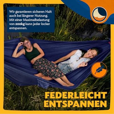 Ticket to the moon King Size Hangmat Navy Blue/Navy Blue Ticket to the moon King Size Hangmat Navy Blue/Navy Blue