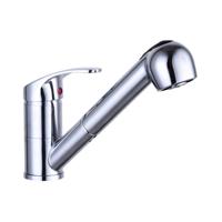 SCHÜTTE eenknopsmengkraan uittrekbare uitloop diziani chroomkleurig - thumbnail