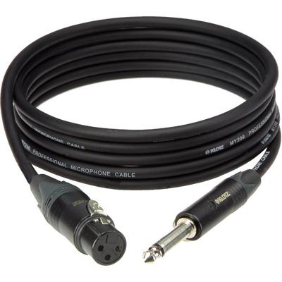 Klotz M1FP1N0300 Neutrik XLR/F 3p - jack 2p microfoonkabel 3m