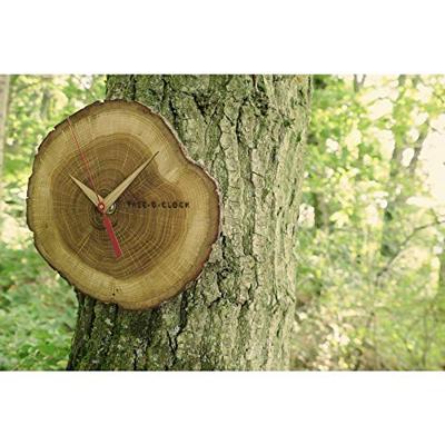 TFA Dostmann 60.3046.08 Wandklok Kwarts 172 mm x 180 mm x 40 mm Eiken, Hout Van hout - thumbnail