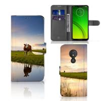 Motorola Moto G7 Power | Telefoonhoesje | Met pasjeshouder | Koe - thumbnail