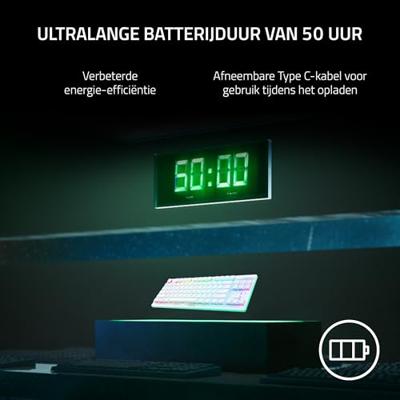 Razer DeathStalker V2 Pro TKL Draadloos Wit - Razer Linear Optical - thumbnail