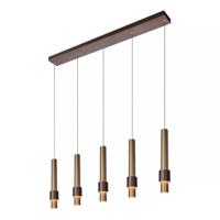 Lucide MARGARY - Hanglamp - LED Dimb. - 5x4,2W 2700K - Koffie - thumbnail