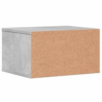 VidaXL Printerkastje 40x32x22,5 cm bewerkt hout betongrijs - thumbnail