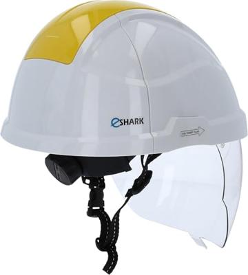 KS Tools 1170136 117.0136 Veiligheidshelm EN 397, EN 50365 DIN 166, DIN 167, DIN 168, DIN 170 Wit, Geel