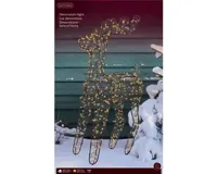 Lumineo microled rendier 58cm-500l zwart/klassiek warm - thumbnail