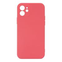 Shop4 - iPhone 12 mini Hoesje - Back Case Mat Licht Rood - thumbnail
