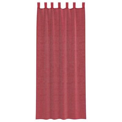 VidaXL Gordijnen voile met roedezakken 2 st wijnrood VidaXL Gordijnen voile met roedezakken 2 st wijnrood