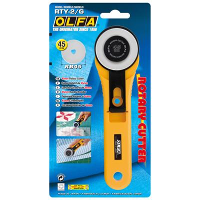 Roterende snijder Olfa 45 X 0,3 MM Geel Roestvrij staal Rond