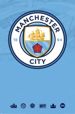 Poster Manchester City Club Crest 61x91,5cm
