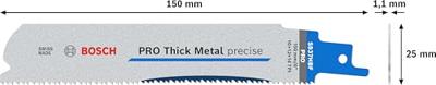 Bosch Accessoires PRO Thick Metal precise S937HBF zaagblad | 1 |1 x 25 x 150 mm | 5-delig - 2608658997