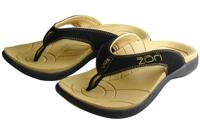 Zori Teenslippers Beige/Zwart Maat-10 - thumbnail