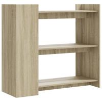 Wandtafel 100x35x90 cm bewerkt hout sonoma eikenkleurig - thumbnail