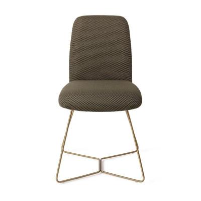 Jesper Home Eetkamerstoel 'Taiwa' Beehive Gold, kleur Jungle Jewel