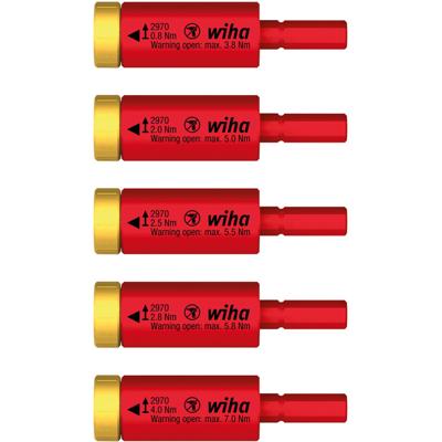 Wiha Momentset easyTorque adapter electric | voor slimBits en slimVario® houder | 5-delig | in blister - 41479 - 41479 - thumbnail