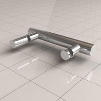 Losse Deurgreep Type 2 Chroom Aqua Splash - thumbnail