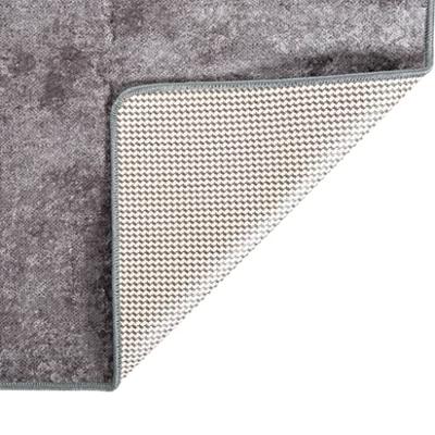 Vloerkleed wasbaar anti-slip 80x300 cm grijs - thumbnail