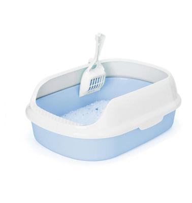 Nobleza Kattenbak met schepje - Open - Maat S - 40x29,5x13,5 cm - Lichtblauw Nobleza Kattenbak met schepje - Open - Maat S - 40x29,5x13,5 cm - Lichtblauw